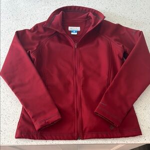 Columbia Red Ski Jacket Full Zip Insulated